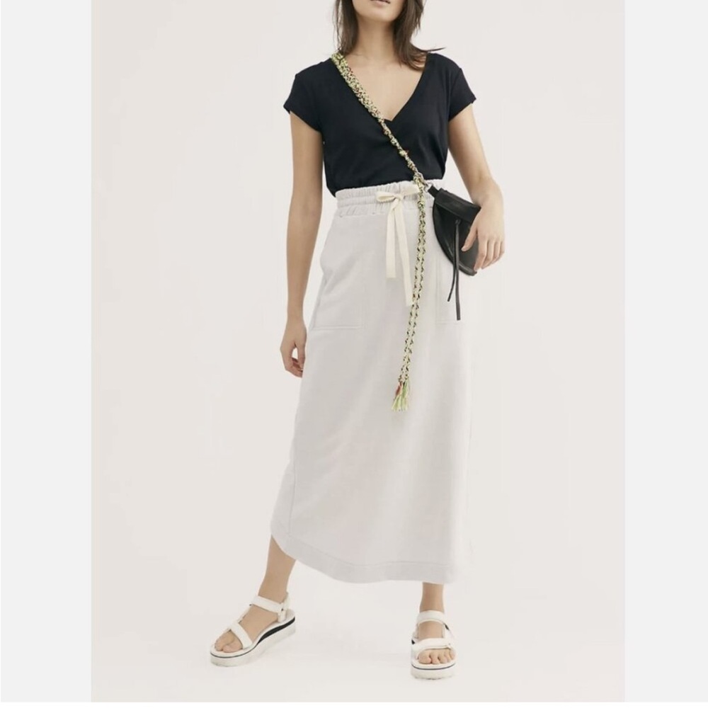 Free People Black Ribbed Top